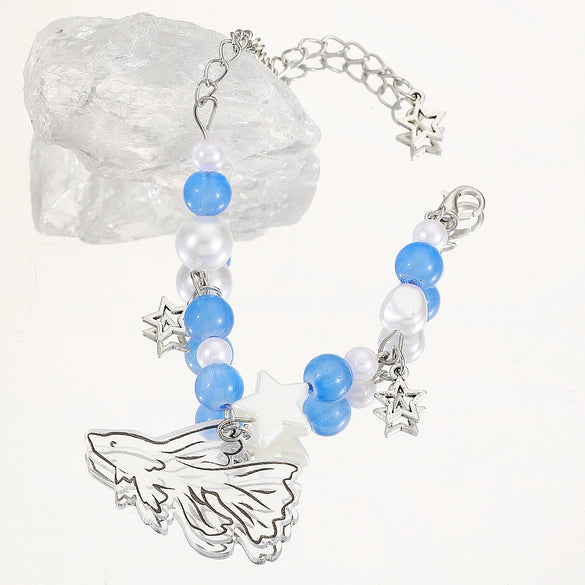 Wholesale Ceramic Beaded Bracelet With Animal Zodiac Pattern Electroplated Style Jewelry