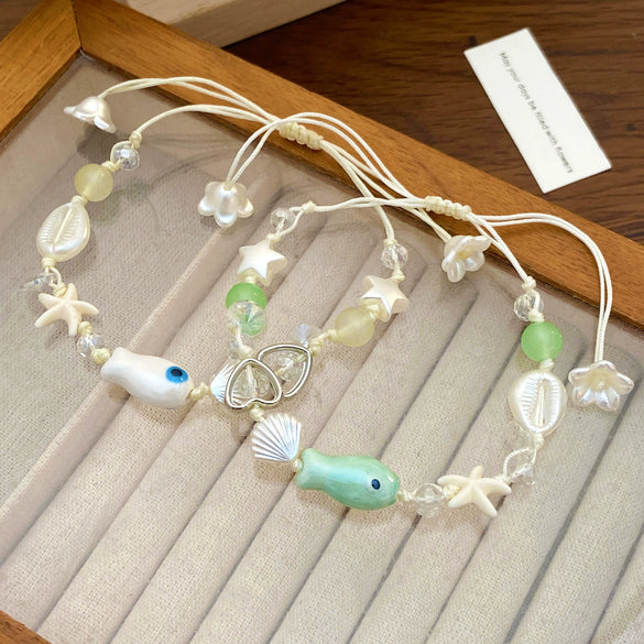 Wholesale Ceramic Beaded Bracelet With Animal Zodiac Pattern Electroplated Style Jewelry