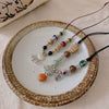 Wholesale Ceramic Beaded Geometric Clavicle Necklace For Women With Electroplating