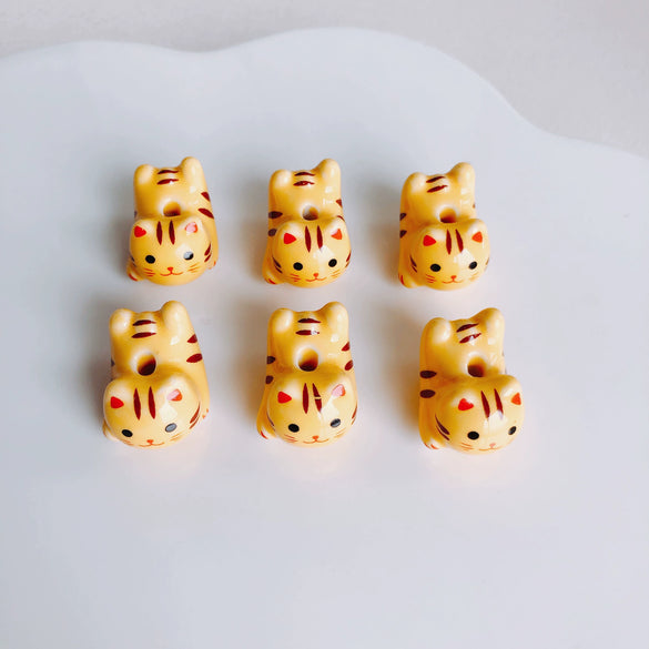 Wholesale Ceramic Cat Beaded Wind Chime Bracelet Jewelry Accessories Lovely Style Environmental Protection Process