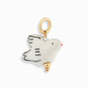 Wholesale Ceramic Pendant Necklace With Cherry Bird Redcrowned Crane Pattern Gold Electroplated For Women