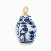 Wholesale Ceramic Pendant Necklace With Cherry Bird Redcrowned Crane Pattern Gold Electroplated For Women