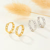 Wholesale Chain Earrings S925 Sterling Silver Circle Geometric Seiko For Women