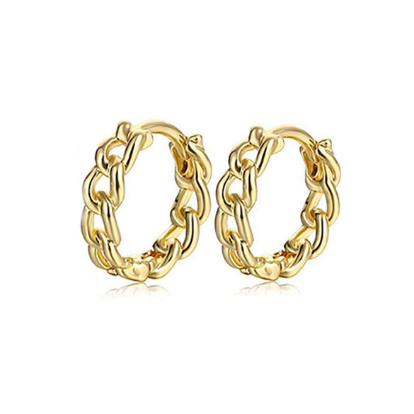 Wholesale Chain Earrings S925 Sterling Silver Circle Geometric Seiko For Women