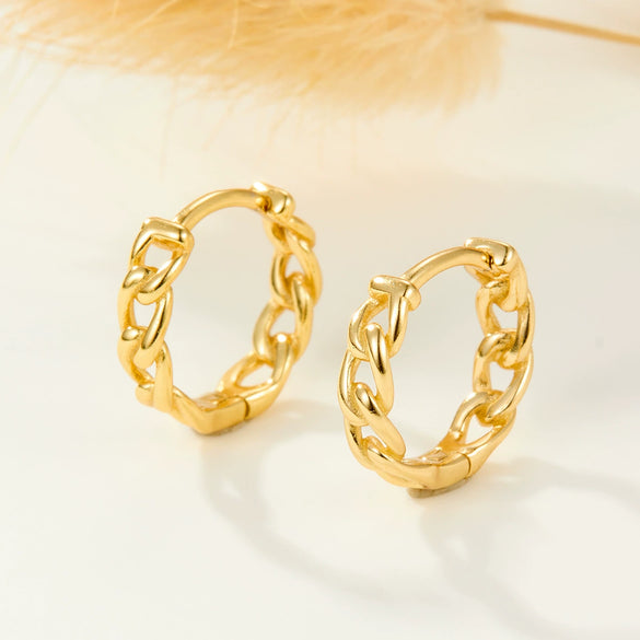 Wholesale Chain Earrings S925 Sterling Silver Circle Geometric Seiko For Women