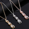Wholesale Chemical Molecular Necklace Copper Geometric Pattern Electroplated Ochain Women's Fashion Accessories