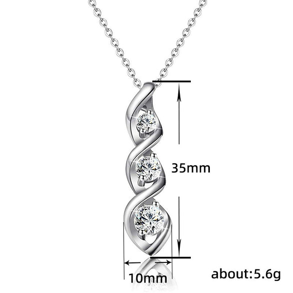 Wholesale Chemical Molecular Necklace Copper Geometric Pattern Electroplated Ochain Women's Fashion Accessories