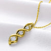 Wholesale Chemical Molecular Necklace Copper Geometric Pattern Electroplating Fashion Accessories For Women