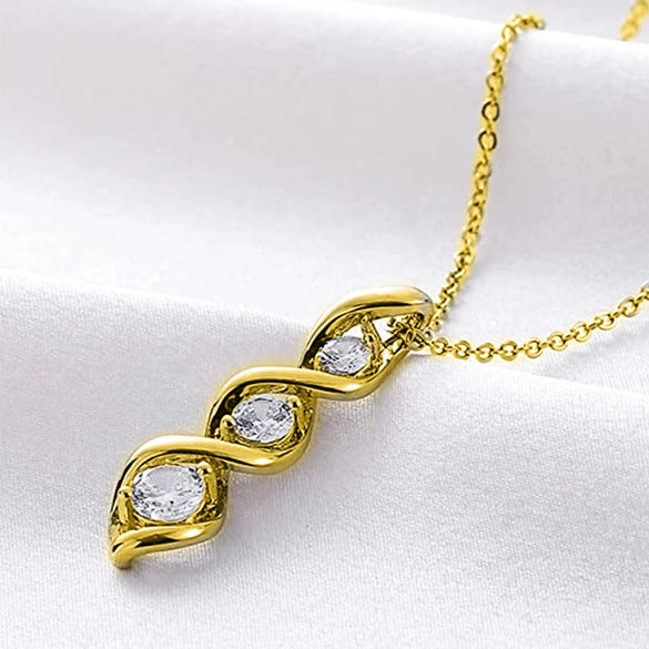 Wholesale Chemical Molecular Necklace Copper Geometric Pattern Electroplating Fashion Accessories For Women