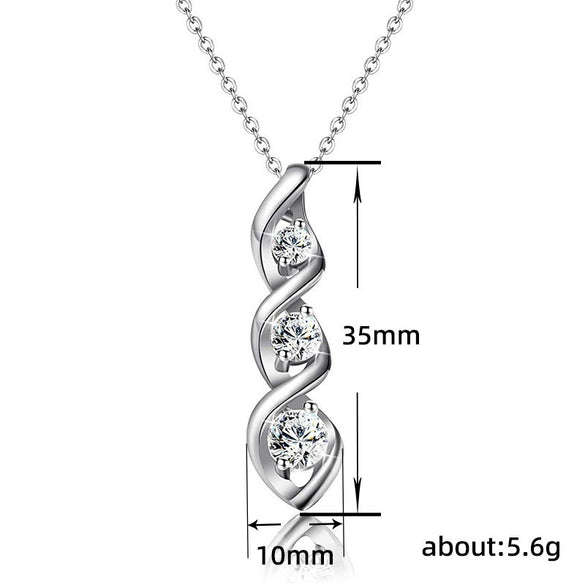Wholesale Chemical Molecular Necklace Copper Geometric Pattern Electroplating Fashion Accessories For Women
