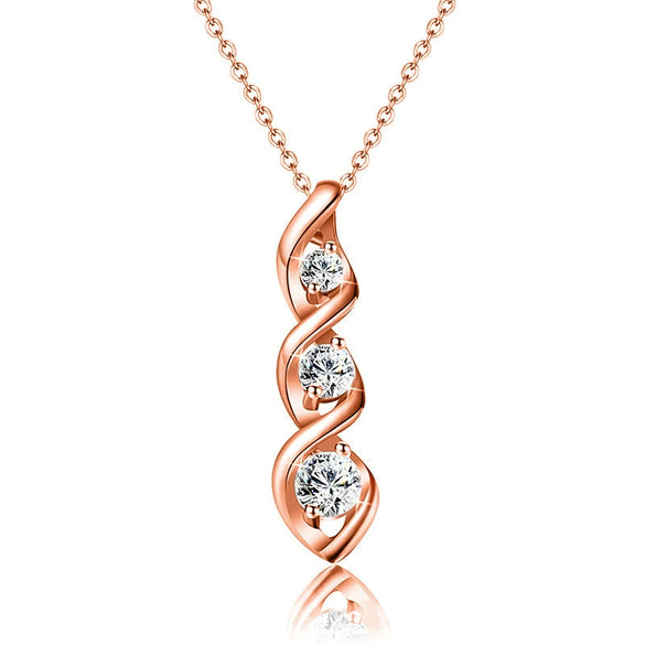 Wholesale Chemical Molecular Necklace Copper Geometric Pattern Electroplating Fashion Accessories For Women