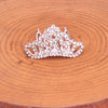 Wholesale Children's Alloy Silver Plated Rhinestone Crown Comb For Girls