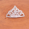 Wholesale Children's Alloy Silver Plated Rhinestone Crown Comb For Girls