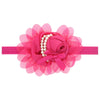 Wholesale Children's Cloth Hair Band With Pearl Flower Pattern Handmade