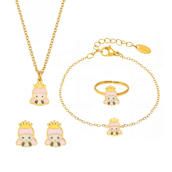 Wholesale Children's Jewelry Set Stainless Steel With Electroplating Cute Design