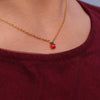 Wholesale Children's Jewelry Set With Ferris Wheel And Red Apple Pendant Made Of Titanium Steel And Stainless Steel Electroplated