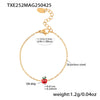 Wholesale Children's Jewelry Set With Ferris Wheel And Red Apple Pendant Made Of Titanium Steel And Stainless Steel Electroplated