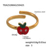 Wholesale Children's Jewelry Set With Ferris Wheel And Red Apple Pendant Made Of Titanium Steel And Stainless Steel Electroplated