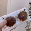 Wholesale Children's Sunglasses Plastic Frame Round Frame With Cute Bear Ears Cartoon Design