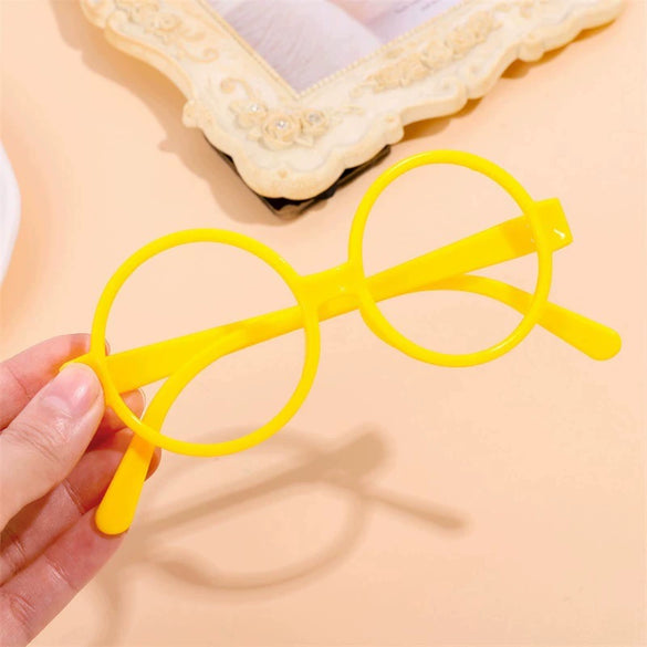 Wholesale Children's Trendy Round Plastic Toy Glasses Frame Without Lenses Super Cute Doctor Style