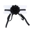 Wholesale Choker Necklace Retro Rose Flower Style Alloy Pendant Flannel Chain Cloth Material