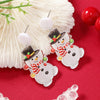 Wholesale Christmas Acrylic Geometric Decorative Earrings For Women