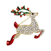 Wholesale Christmas Brooch Zinc Alloy Animal Heart Letters Flower Geometric Electroplating For Women