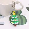 Wholesale Christmas Cartoon Keychain Pendant Zinc Alloy Pvc Plastic Soft Rubber Material