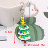 Wholesale Christmas Cartoon Keychain Pendant Zinc Alloy Pvc Plastic Soft Rubber Material