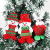 Wholesale Christmas Decorations Cloth Cartoon Doll Snowman Old Man Bear Pendant