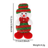 Wholesale Christmas Decorations Cloth Cartoon Doll Snowman Old Man Bear Pendant
