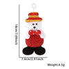 Wholesale Christmas Decorations Cloth Cartoon Doll Snowman Old Man Bear Pendant
