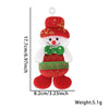 Wholesale Christmas Decorations Cloth Cartoon Doll Snowman Old Man Bear Pendant