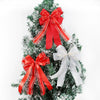 Wholesale Christmas Decorations Polyester Handmade Mesh Bow Pendant For Christmas Tree Arrangement And Gift Decoration