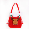 Wholesale Christmas Gift Bag Non Woven With Santa Claus Snowman Elk Bear Candy Fruit Patterns
