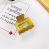 Wholesale Christmas Hair Accessories Acrylic Glitter Handmade Handpainted Women's Jewelry Grab Clip