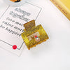 Wholesale Christmas Hair Accessories Acrylic Glitter Handmade Handpainted Women's Jewelry Grab Clip