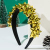 Wholesale Christmas Headband Alloy Glass Inlay Diamond Flowers Women's