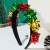 Wholesale Christmas Headband Alloy Glass Inlay Diamond Flowers Women's