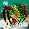 Wholesale Christmas Headband Alloy Glass Inlay Diamond Flowers Women's