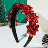 Wholesale Christmas Headband Alloy Glass Inlay Diamond Flowers Women's