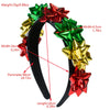 Wholesale Christmas Headband Alloy Glass Inlay Diamond Flowers Women's
