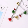Wholesale Christmas Jewelry Set With Bell Pattern Alloy Earrings Bracelet And Necklace Electroplated For Women