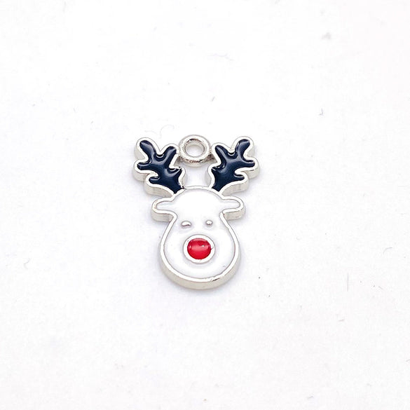 Wholesale Christmas Metal Drop Oil Earrings Pendant With Snowflake Santa Claus Christmas Tree Design