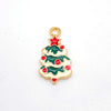 Wholesale Christmas Metal Drop Oil Earrings Pendant With Snowflake Santa Claus Christmas Tree Design