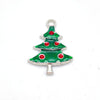 Wholesale Christmas Metal Drop Oil Earrings Pendant With Snowflake Santa Claus Christmas Tree Design