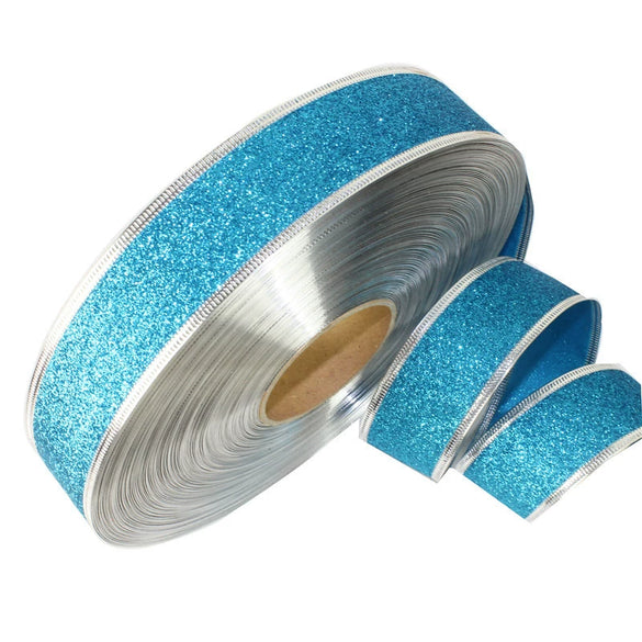 Wholesale Christmas Ribbon Cloth Mechanical 5Cm Sky Blue