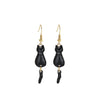 Wholesale Christmas Series Alloy Earrings With Cute Cat Animal Pattern Electroplated For Women