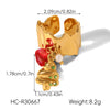 Wholesale Christmas Series Stainless Steel Ring With Christmas Tree Snowman Elk Bell Pendant Jewelry For Women Featuring Animal Branch Patterns And Dripping Oil Design