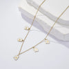 Wholesale Christmas Themed Heart Gloves Oil Drop Geometric Pendant Necklace With 14K Flat Cross Chain And Vacuum Plating In Furnace For Unisex